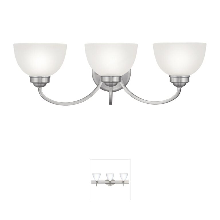 Livex Lighting Somerset Brushed Nickel 3-Light Vanity