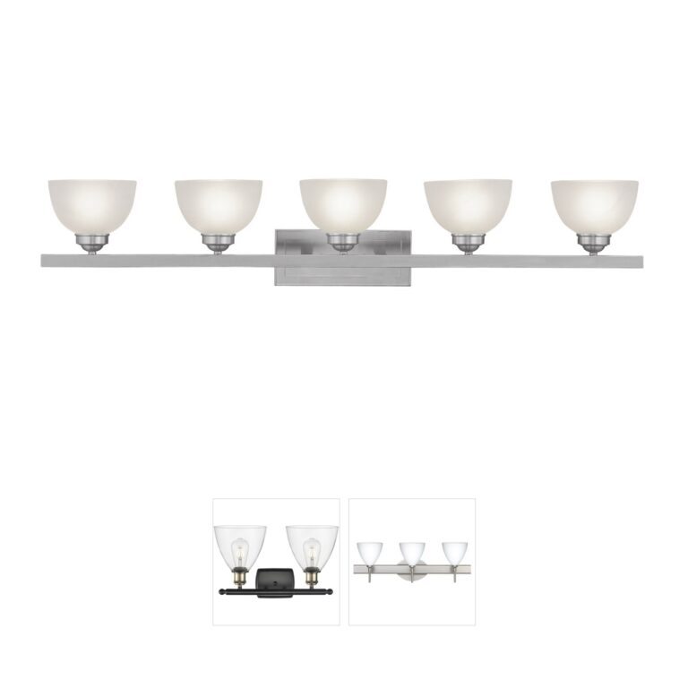 Livex Lighting Somerset Collection Brushed Nickel 5-Light Vanity