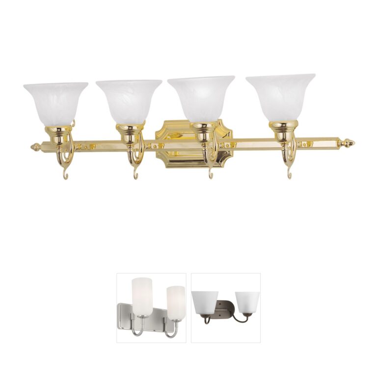 Livex Lighting French Regency Polished Brass Vanity Light
