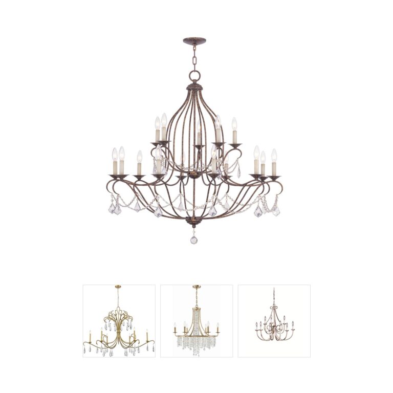 Livex Lighting Chesterfield Collection Crystal Chandelier