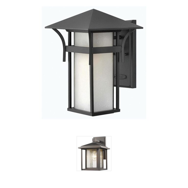 Hinkley Estate Series Harbor Satin Black Outdoor Wall Light