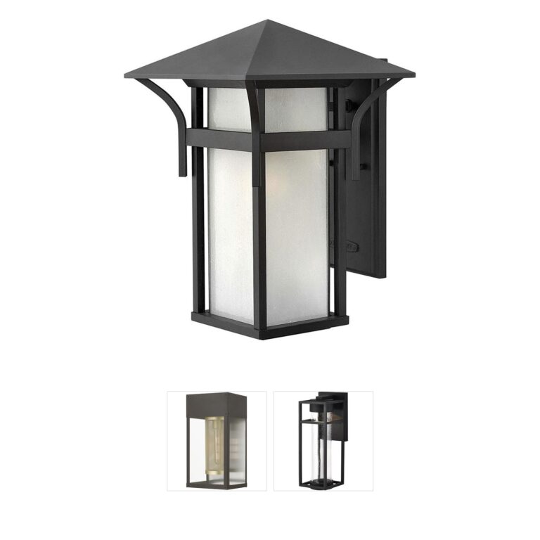 Hinkley Estate Series Harbor Satin Black Outdoor Wall Light