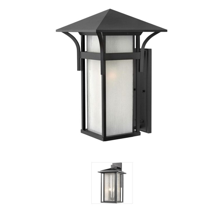 Hinkley Estate Series Harbor Satin Black Outdoor Wall Light