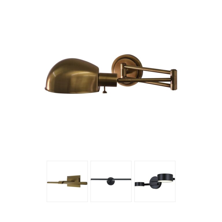 House of Troy Addison Antique Brass Pharmacy Wall Sconce