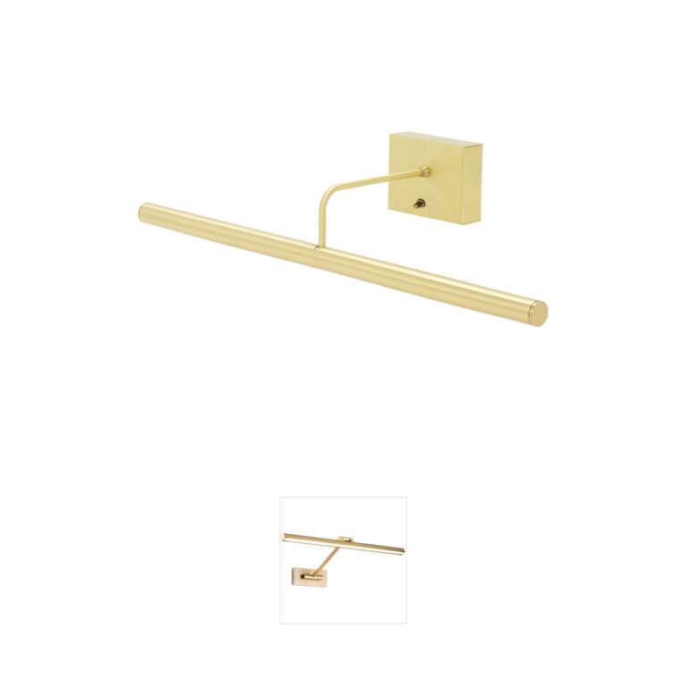 House of Troy Slim-line 24-Inch Satin Brass Battery-Operated LED Picture Light