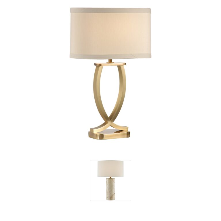 Wildwood Wildwood Solid Brass Hand Brushed Table Lamp