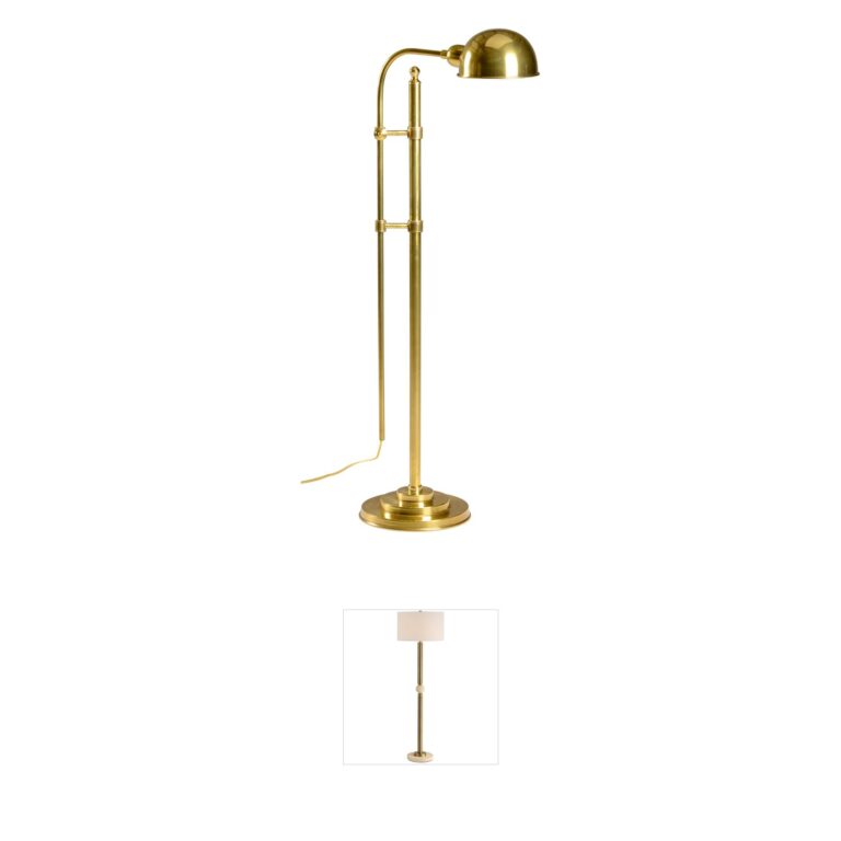 Wildwood Wildwood Collection Antique Patina Solid Brass Floor Lamp