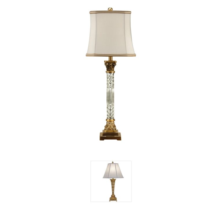 Wildwood MarketPlace Clear Crystal 33-Inch Table Lamp