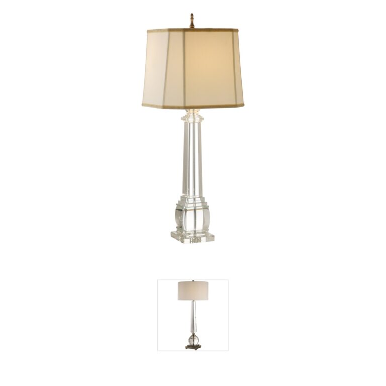 Wildwood Collection Solid Crystal 37-Inch Table Lamp