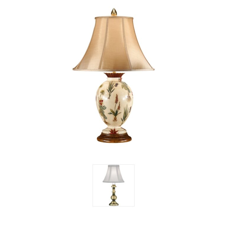 Wildwood Wildwood Hand Painted Porcelain Table Lamp