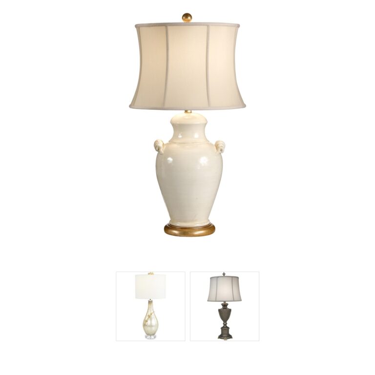 Wildwood Collection Ivory Glaze Tuscan Ceramic Table Lamp