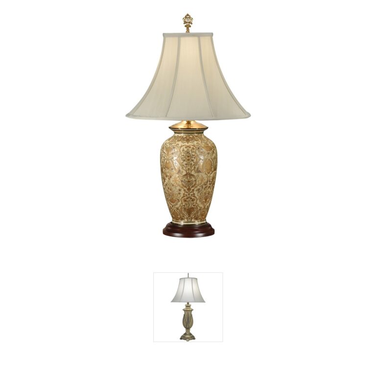 Wildwood Hand Painted Porcelain Table Lamp