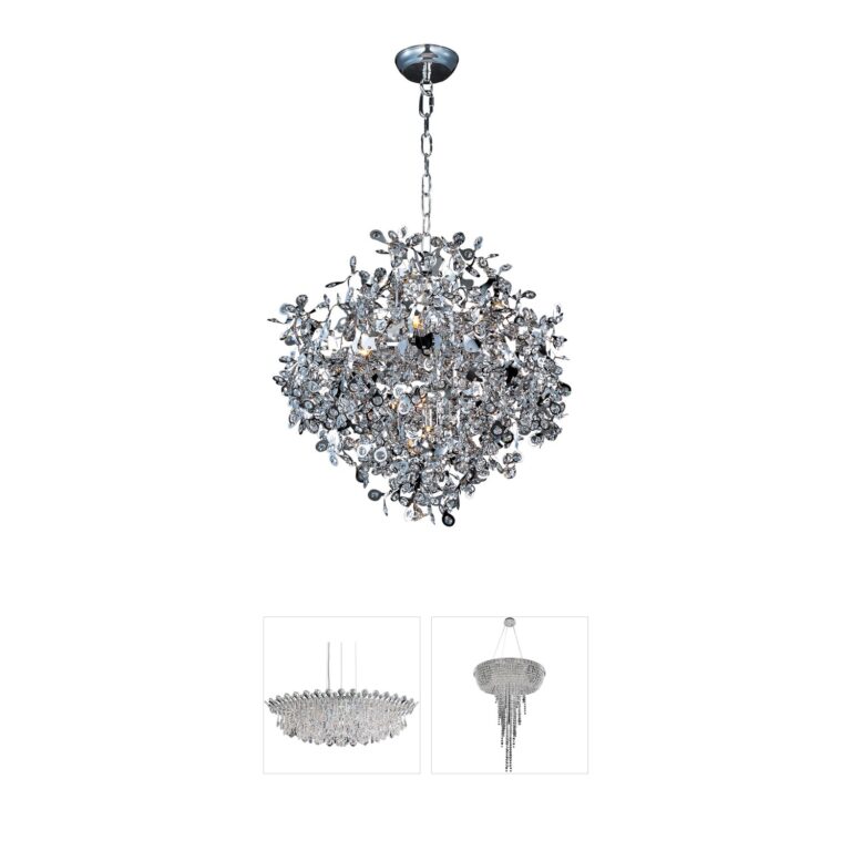 Maxim Lighting Comet Polished Chrome & Crystal Pendant