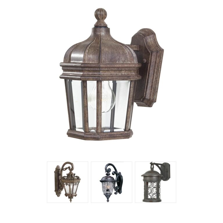 Minka-Lavery Harrison Vintage Rust Outdoor Wall Light