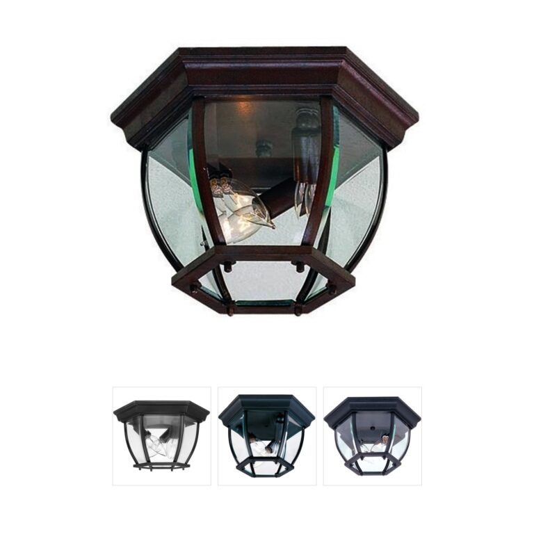 Minka-Lavery Wyndmere Antique Bronze Outdoor Flush Mount
