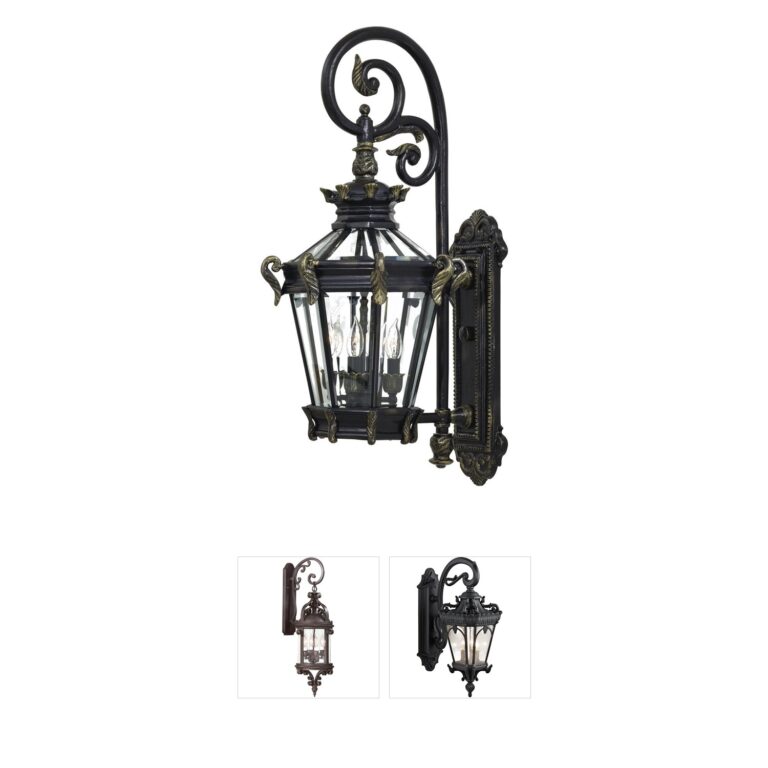 Minka-Lavery Stratford Hall Sand-Cast Aluminum 4-Light Outdoor Wall Mount