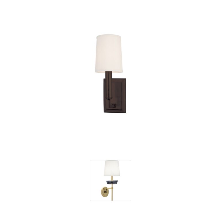 Hudson Valley Clinton Old Bronze Wall Sconce