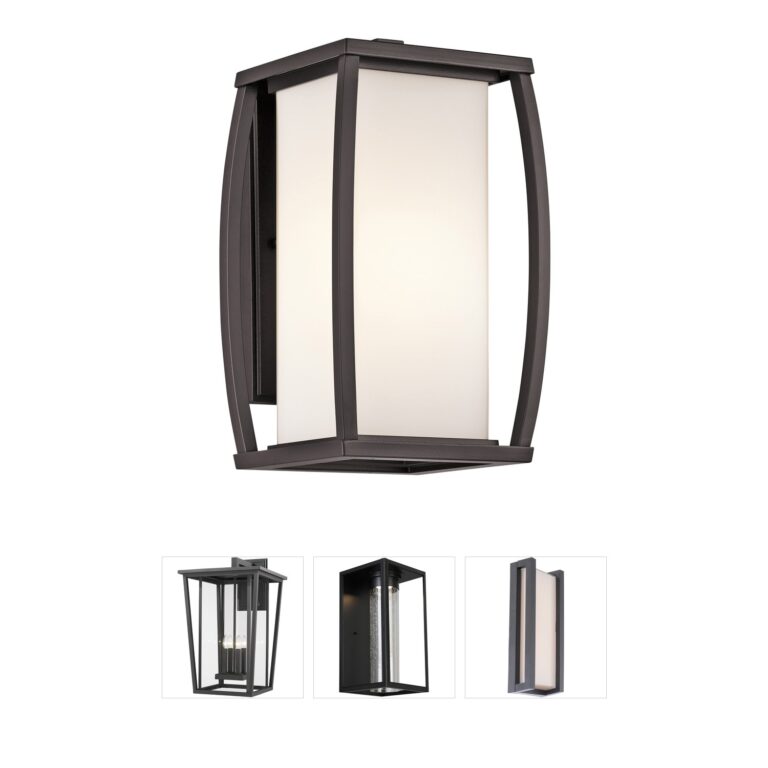 Kichler Bowen Architectural Bronze Outdoor Wall Light