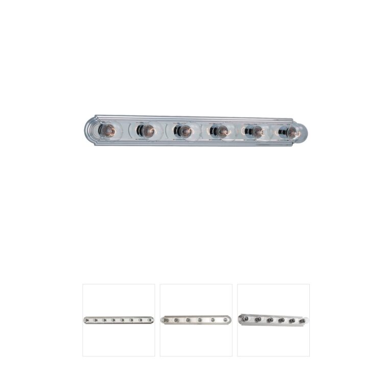 Generation Lighting De-Lovely 36-Inch Chrome 6-Light Vanity Wall Sconce