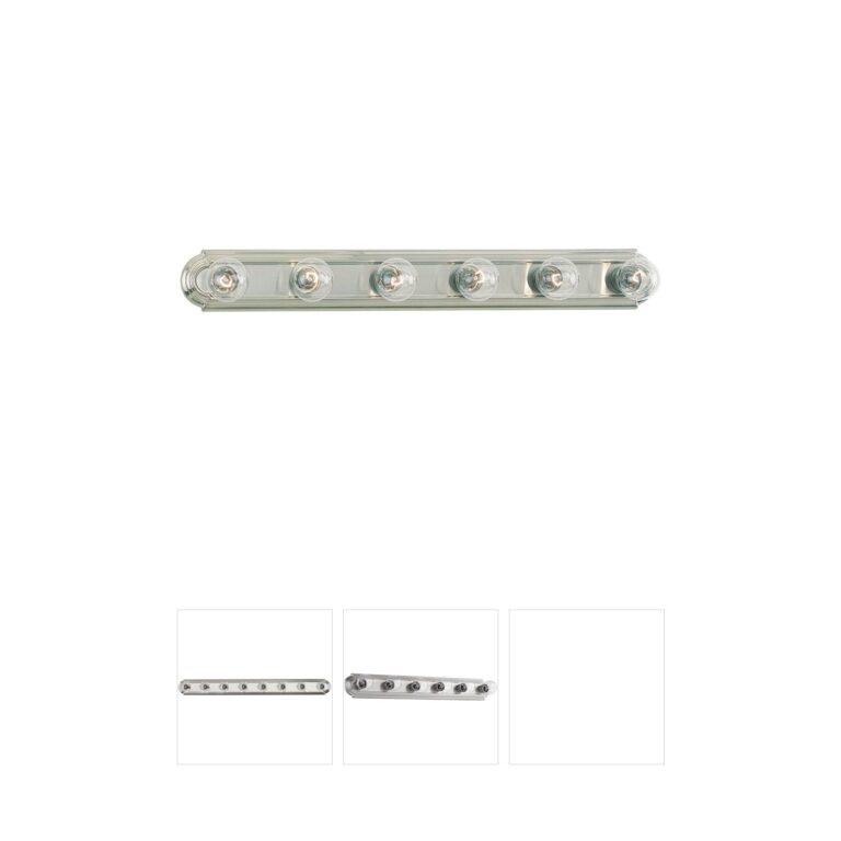 Generation Lighting De-Lovely 36-Inch 6-Light Brushed Nickel Vanity Light