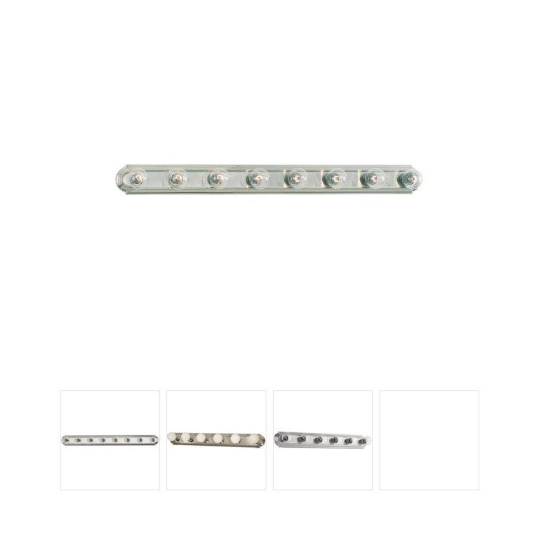 Generation Lighting De-Lovely 48-Inch 8-Light Brushed Nickel Bathroom Vanity Light