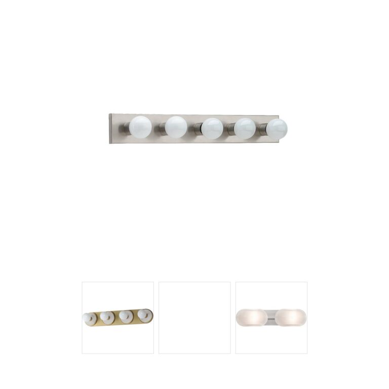 Generation Lighting Center Stage 30-Inch 5-Light Brushed Stainless Vanity Light