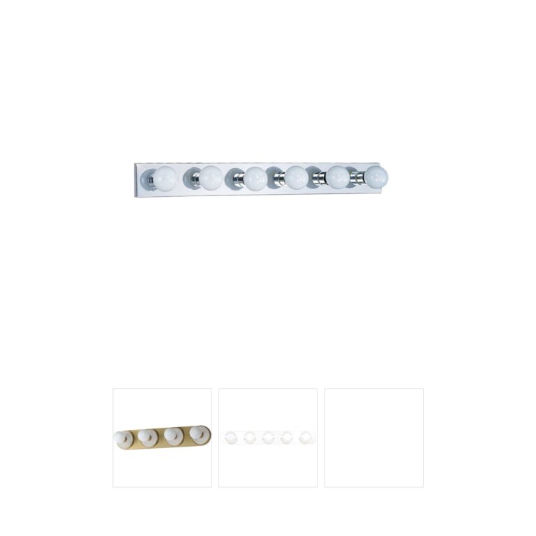 Generation Lighting Center Stage 36-Inch 6-Light Chrome Hollywood Vanity Light
