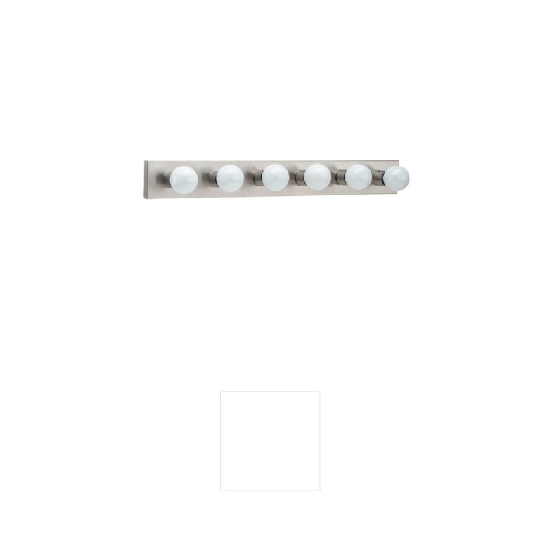 Generation Lighting Center Stage 36-Inch 6-Light Brushed Stainless Vanity Sconce