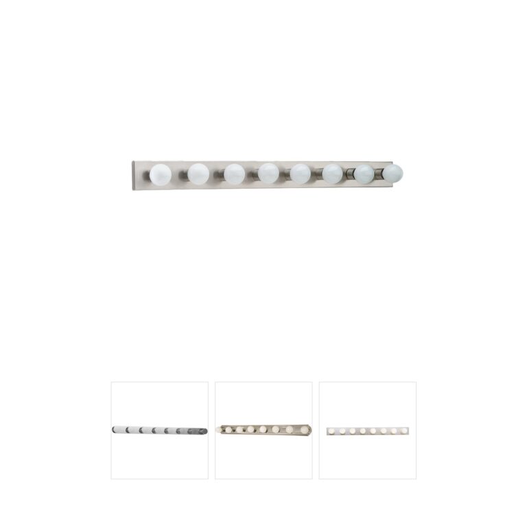 Generation Lighting Center Stage 8-Light Brushed Stainless Vanity Light