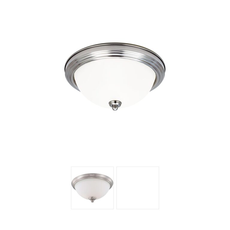 Generation Lighting Geary 3-Light Brushed Nickel Flush Mount