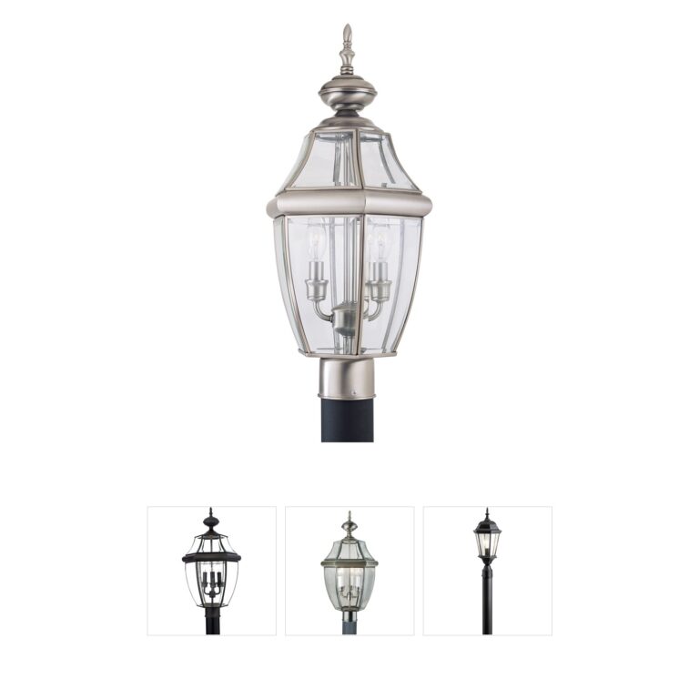 Generation Lighting Lancaster Antique Brushed Nickel Post Lantern