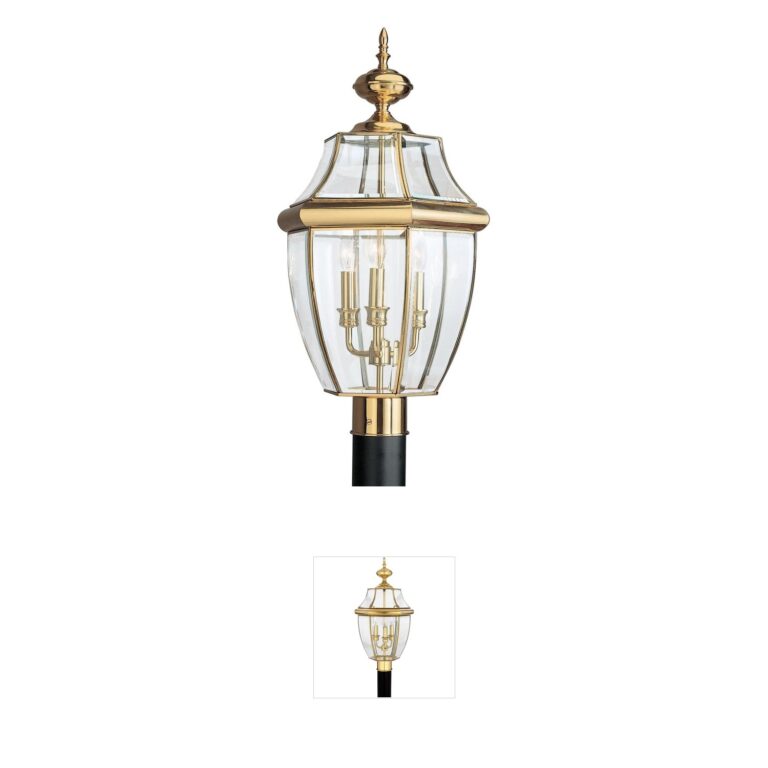 Generation Lighting Lancaster Polished Brass Post Lantern