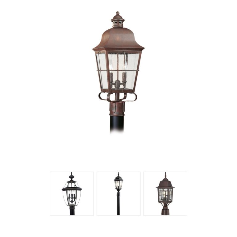 Generation Lighting Chatham Weathered Copper Brass Outdoor Post Lantern