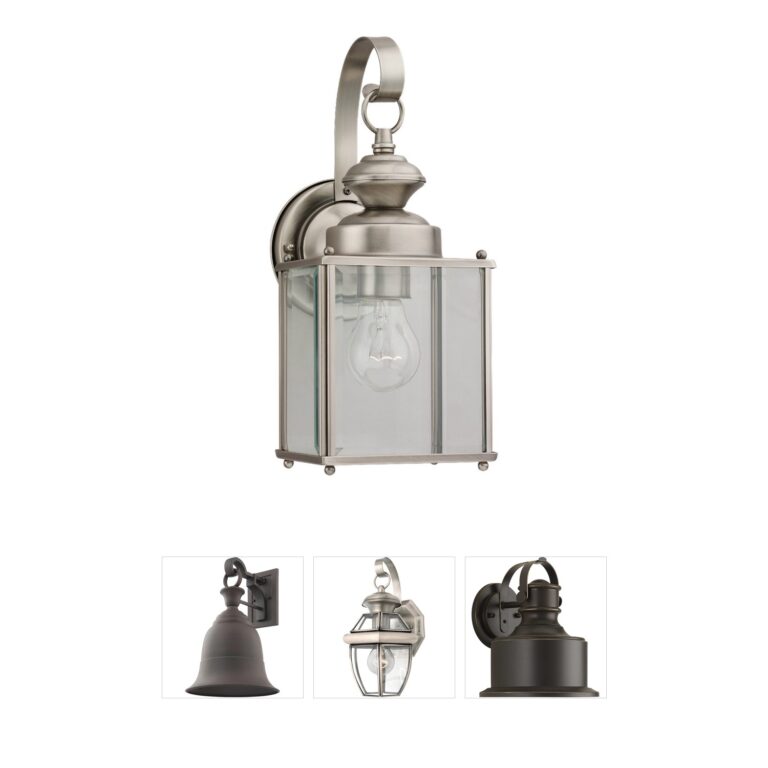 Generation Lighting Jamestowne Antique Brushed Nickel Outdoor Wall Lantern