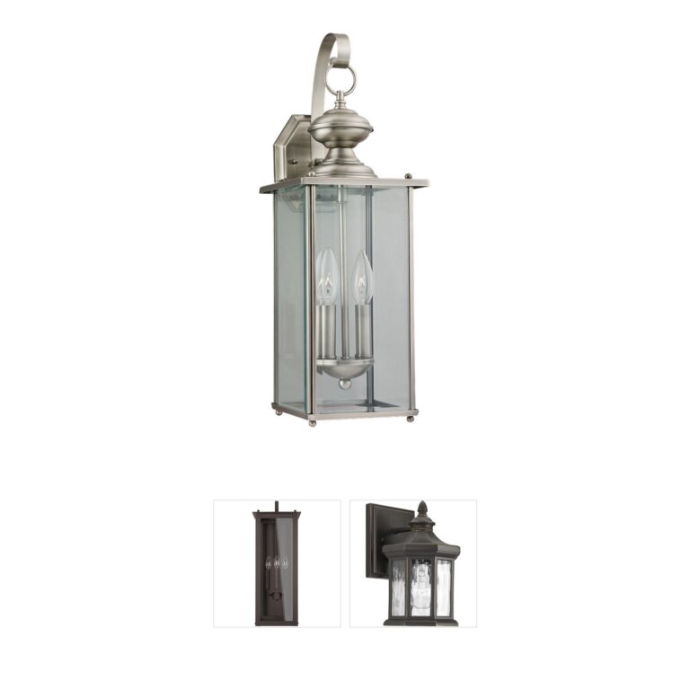 Generation Lighting Jamestowne Antique Brushed Nickel Outdoor Wall Lantern