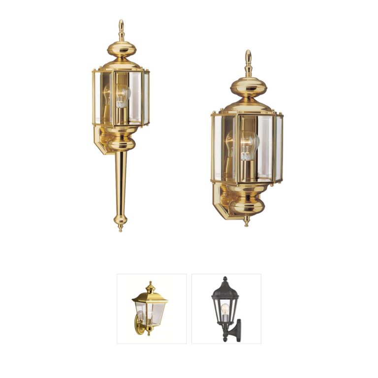 Generation Lighting Classico Polished Brass Outdoor Wall Lantern
