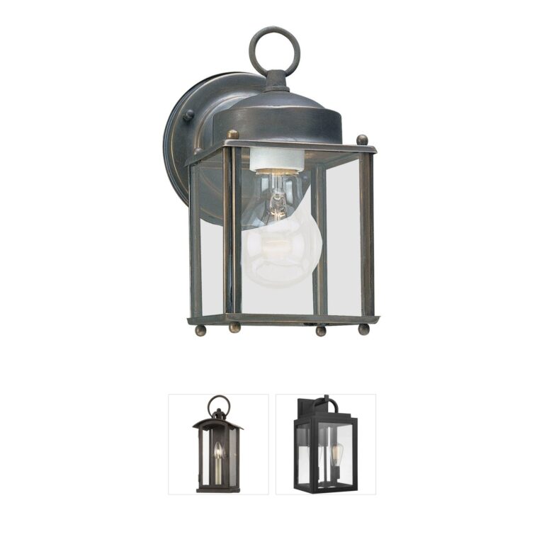 Generation Lighting New Castle Antique Bronze Outdoor Wall Lantern