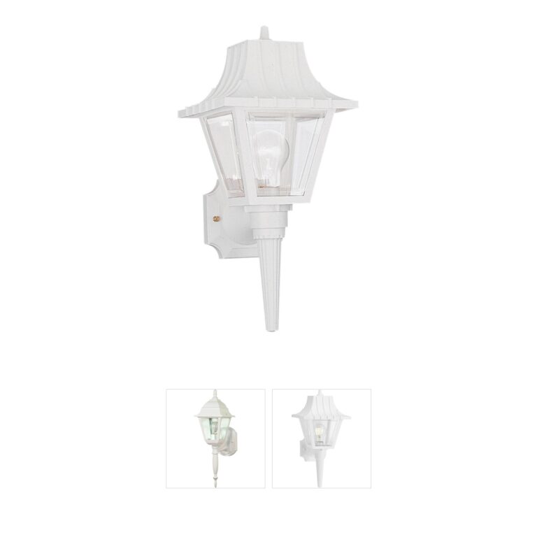 Generation Lighting Polycarbonate Outdoor White Wall Lantern