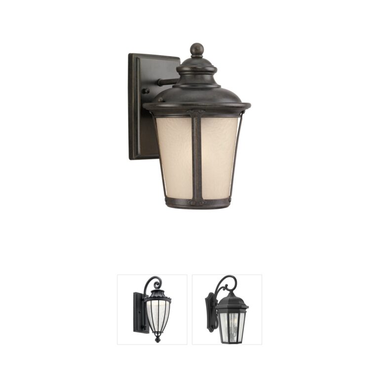 Generation Lighting Cape May Burled Iron Small Wall Lantern