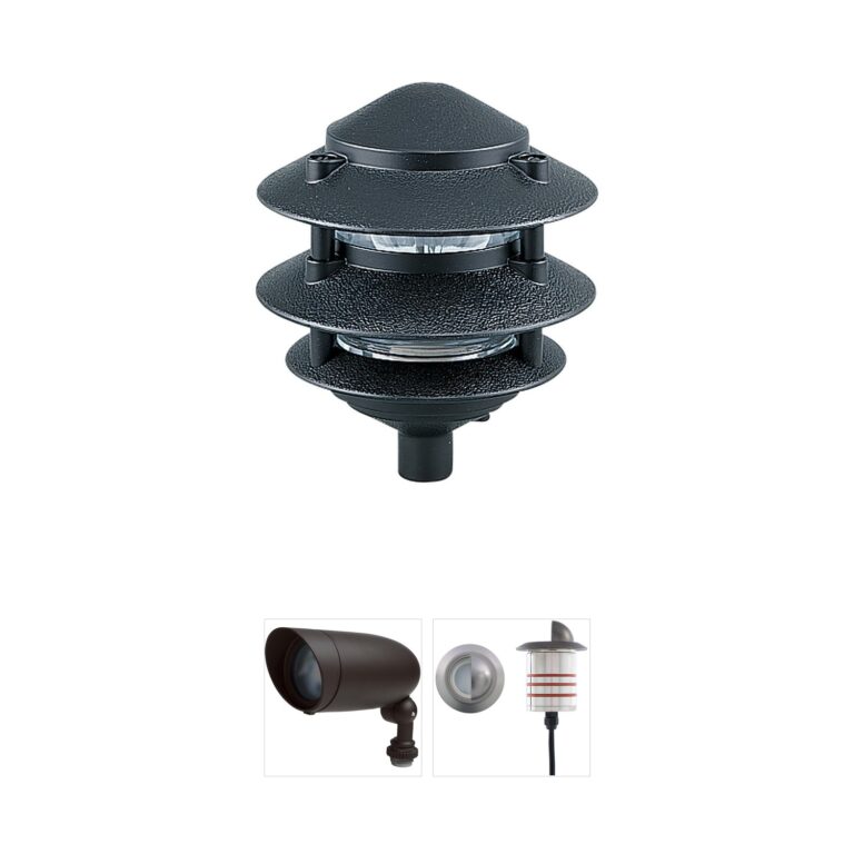 Generation Lighting Landscape Lighting Black Die Cast Aluminum Path Light