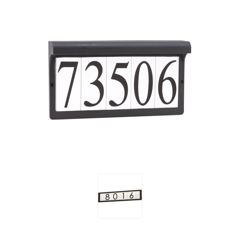 Generation Lighting Address Light Black Aluminum Outdoor Wall Light