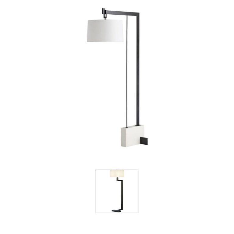 Arteriors Piloti Faux Marble Resin Floor Lamp