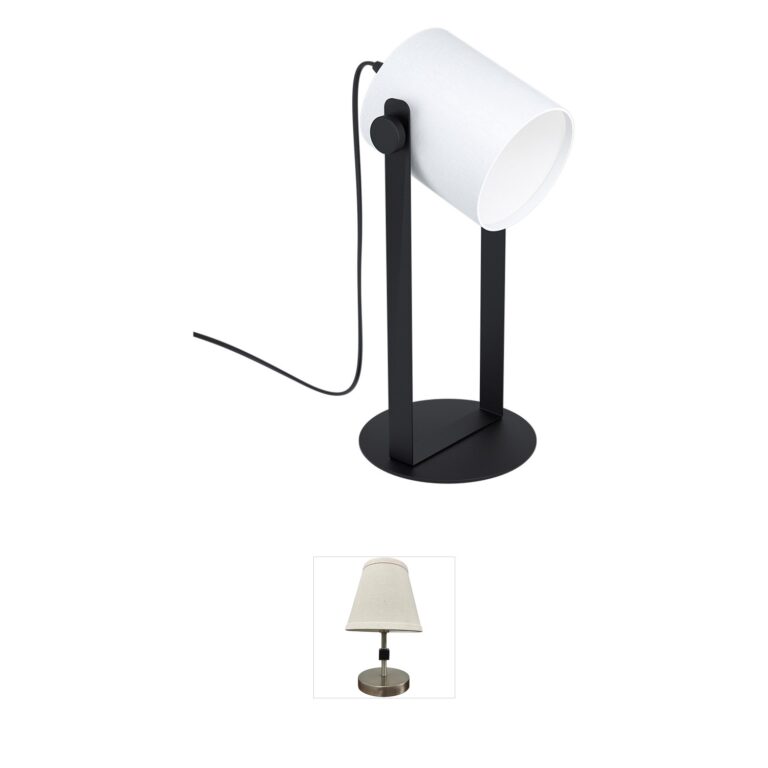 Eglo Lighting Burbank Black Steel & Wood Table Lamp