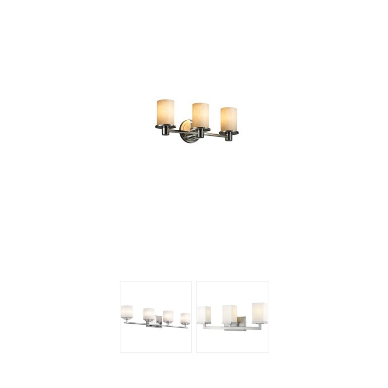 Justice Design Clouds Polished Chrome 3-Light Vanity