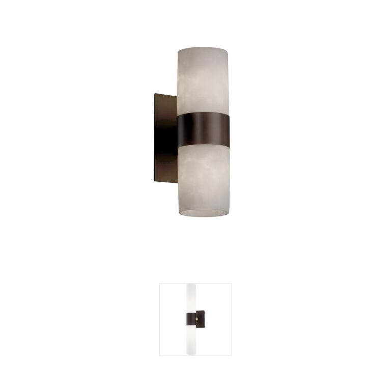 Justice Design Group Clouds Dark Bronze Resin Wall Sconce
