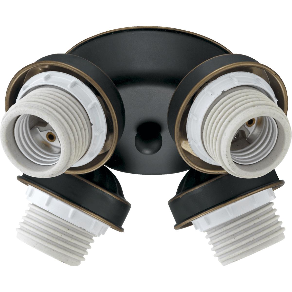Quorum Fort Worth Old World 4-Light LED Fan Light Kit