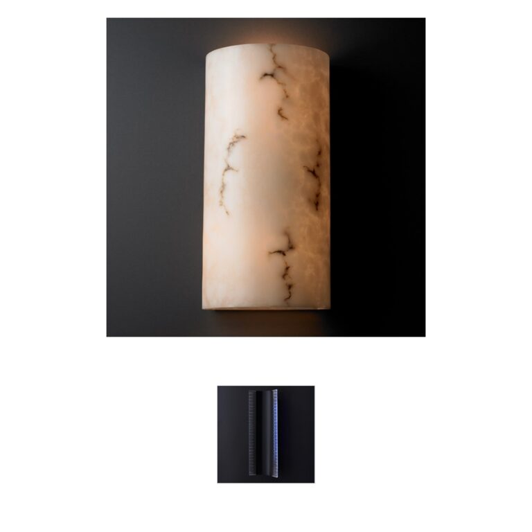 Justice Design Lumenaria Faux Alabaster Outdoor Wall Sconce