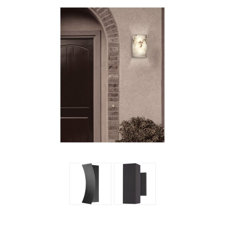 Justice Design Lumenaria Faux Alabaster Outdoor Wall Sconce