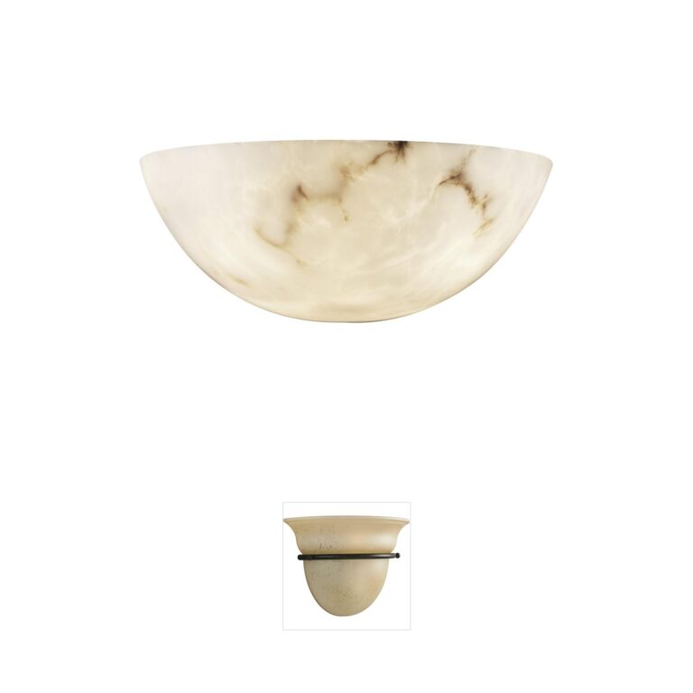 Justice Design Lumenaria Faux Alabaster Resin Wall Sconce