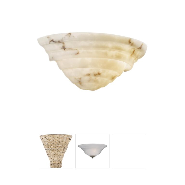 Justice Design Lumenaria Faux Alabaster Resin 2-Light Wall Sconce